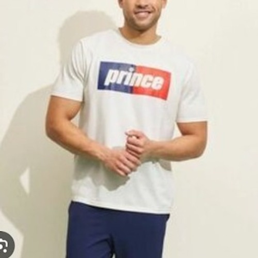 Prince Pickleball Graphic T-Shirt Cream XXL‎ Tennis Sportswear Top